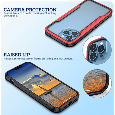 iPhone 13 Mini Compatible Case Cover With Premium Shield Shockproof Heavy Duty Armor-Iridescent
